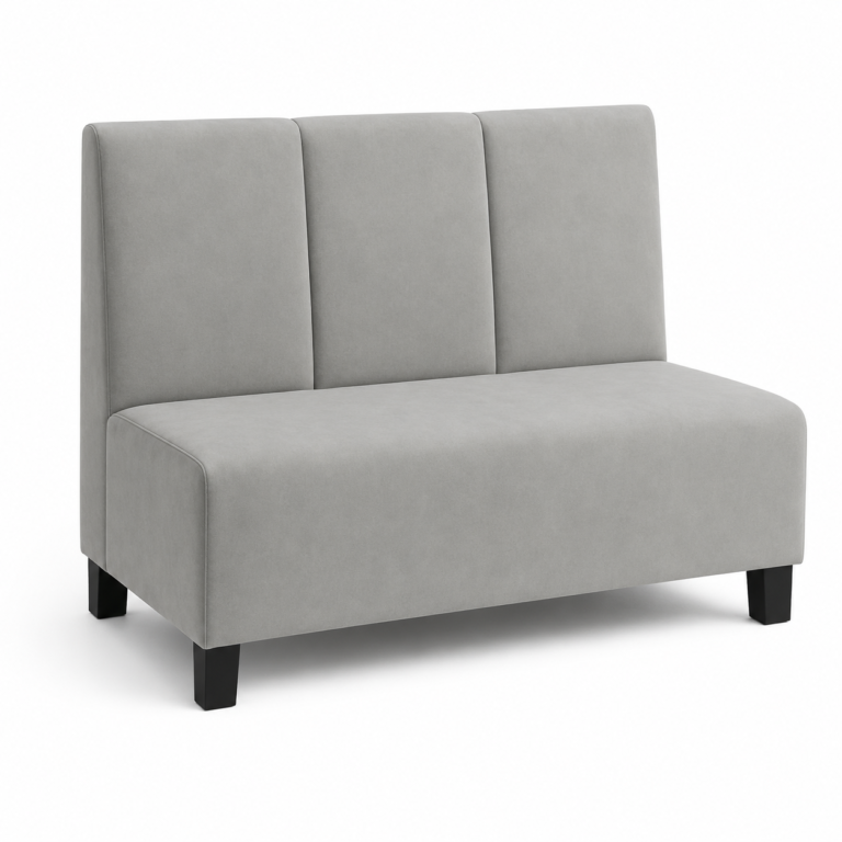 Musztardowa sofa z trzema panelami