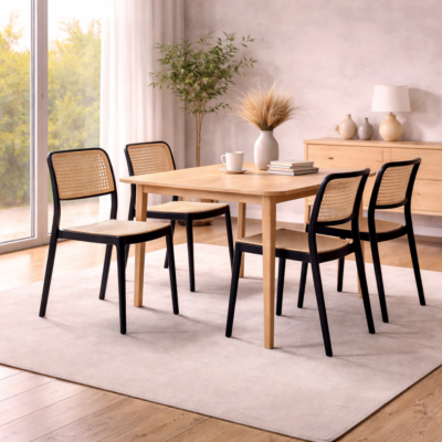 Krzesło restauracyjne K31 - natural/czarne - Thumbnail Image 2