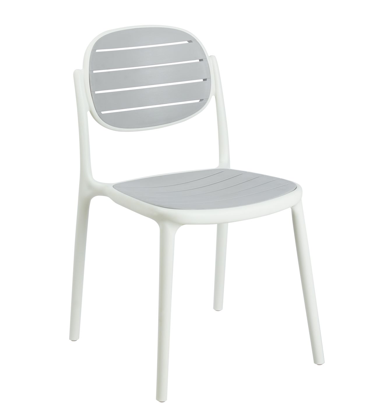 K30 Restaurant Chair - Gray and White