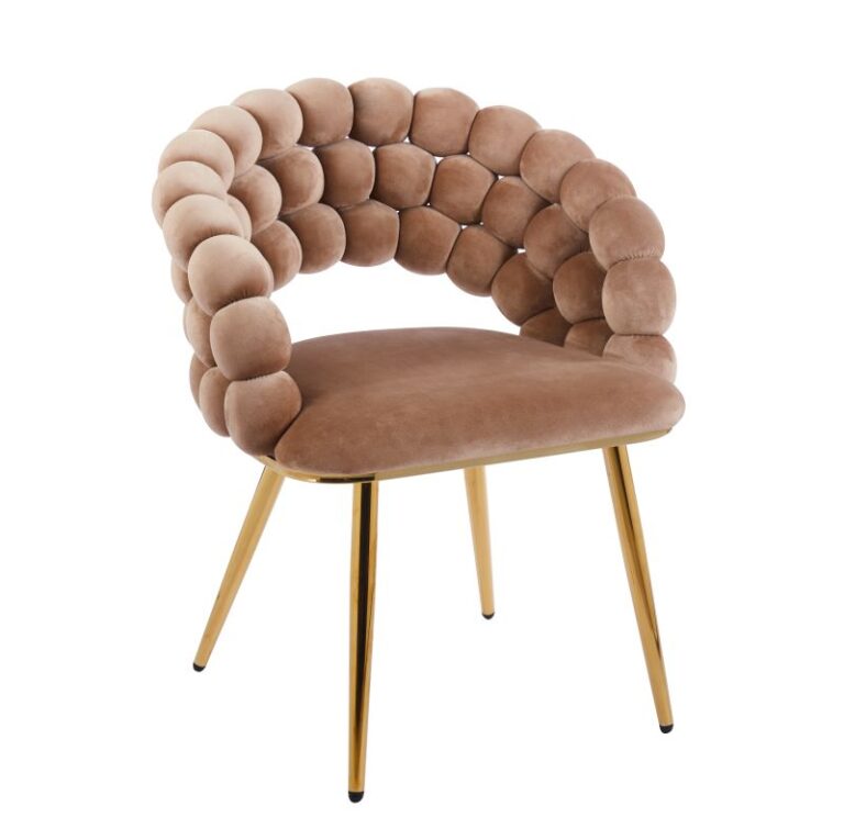 Velvet chair (cappuccino)