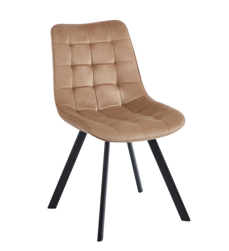 Samtstuhl (Cappuccino) J265