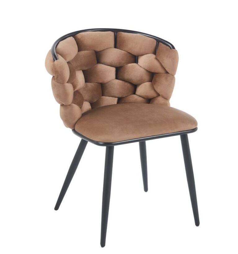 Velvet chair (cappuccino) K47B