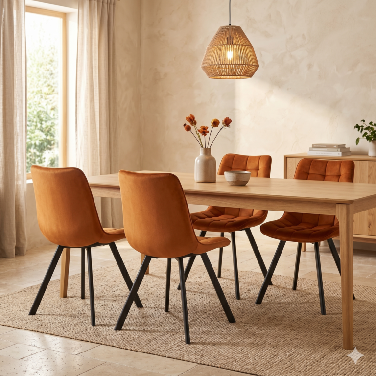 Velvet chair (cinnamon) J265