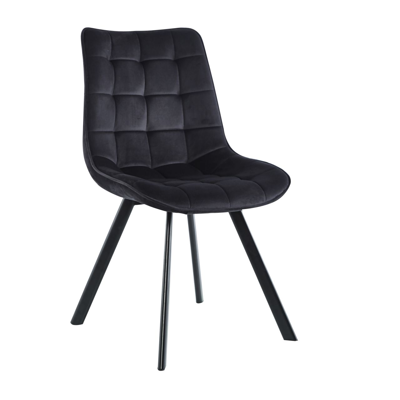 Krzesło velvet (czarne) J265 - obrazek 1