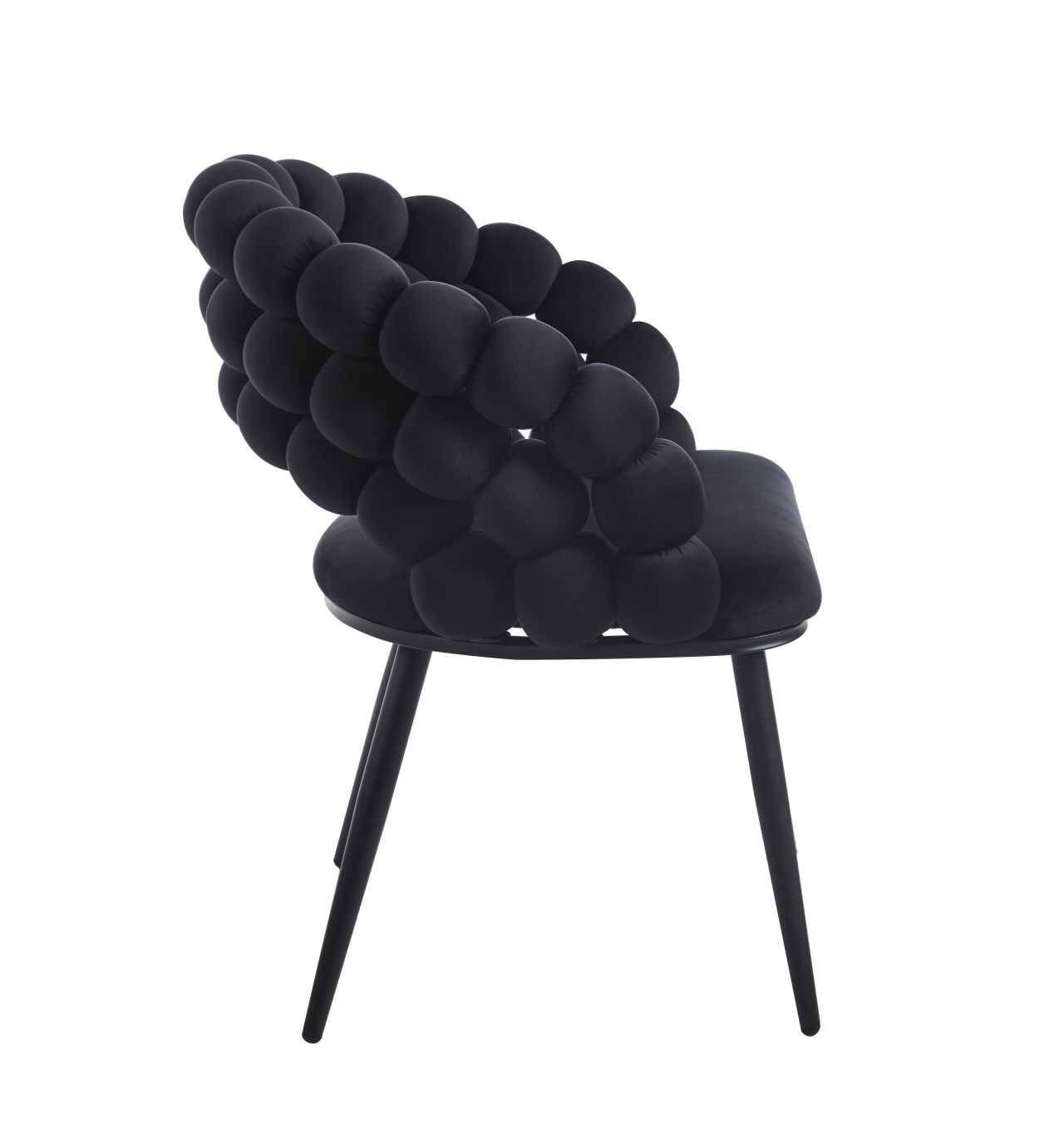 Krzesło velvet (czarne) K20B - Image 4