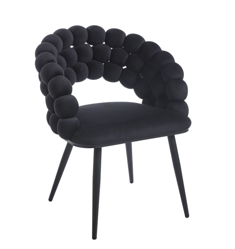 Krzesło velvet (czarne) K20B