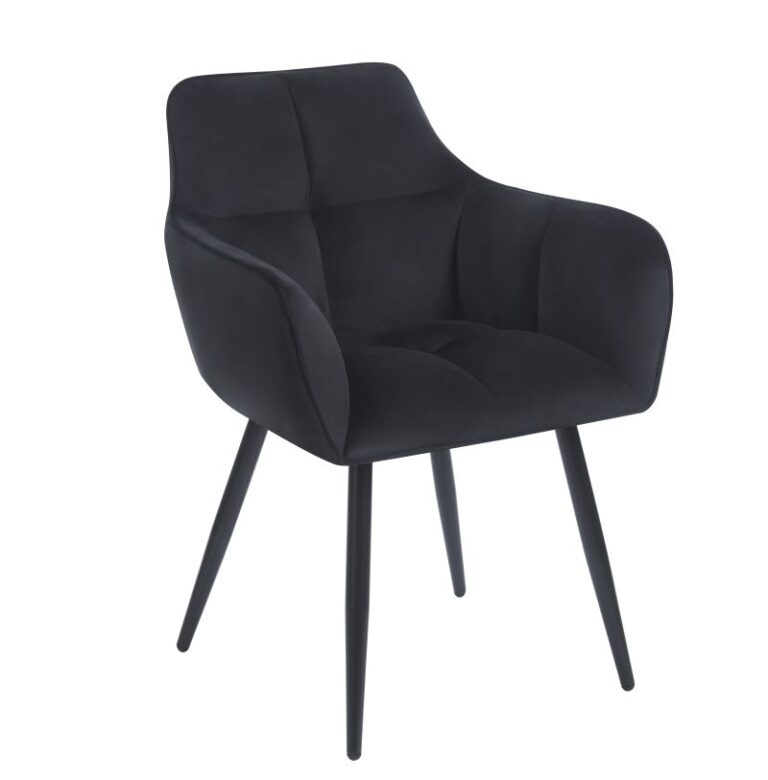 Krzesło velvet (czarne) K40