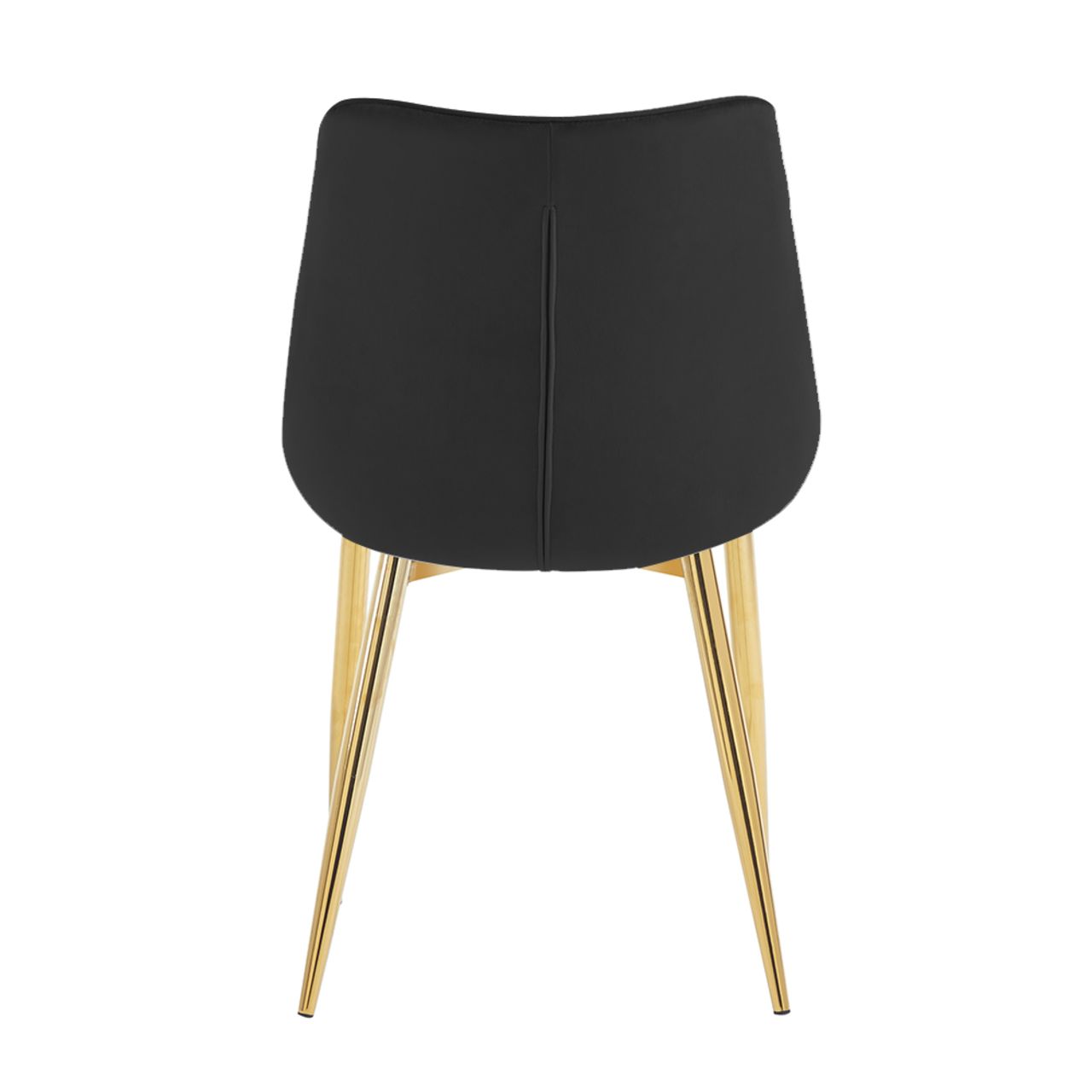 Krzesło velvet (czarne) / złote nogi J262 - Image 5