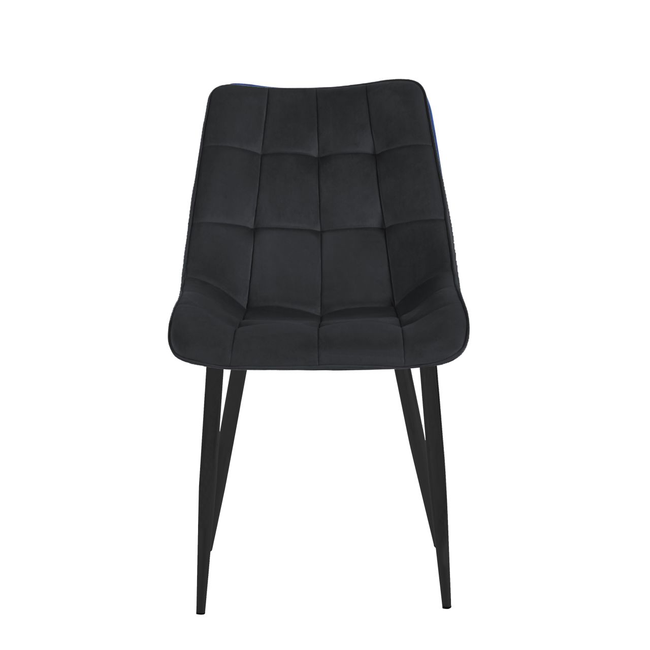 Krzesło velvet (czarne) / czarne nogi  J262 - Image 3