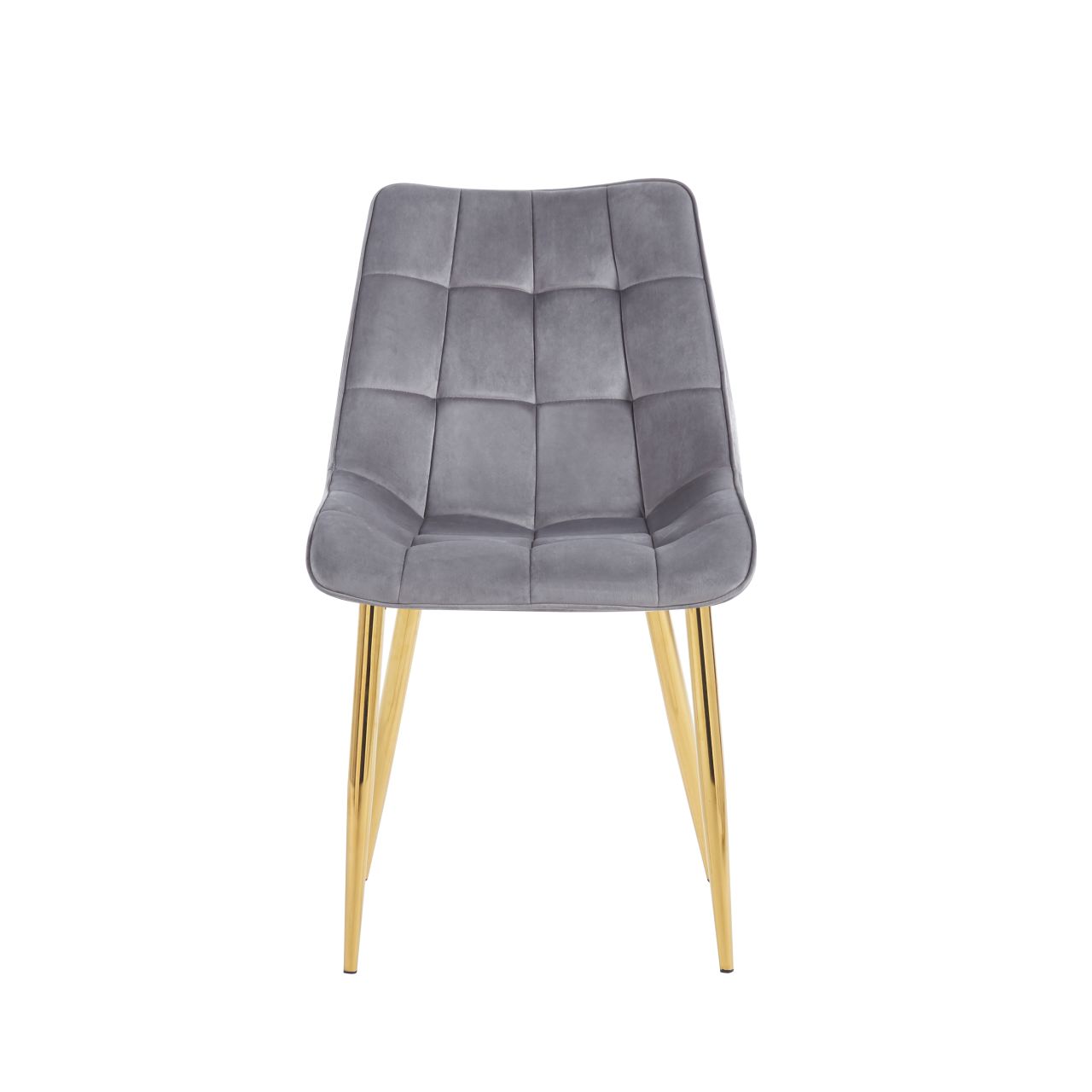 Krzesło velvet (szare) / złote nogi J262 - Image 5