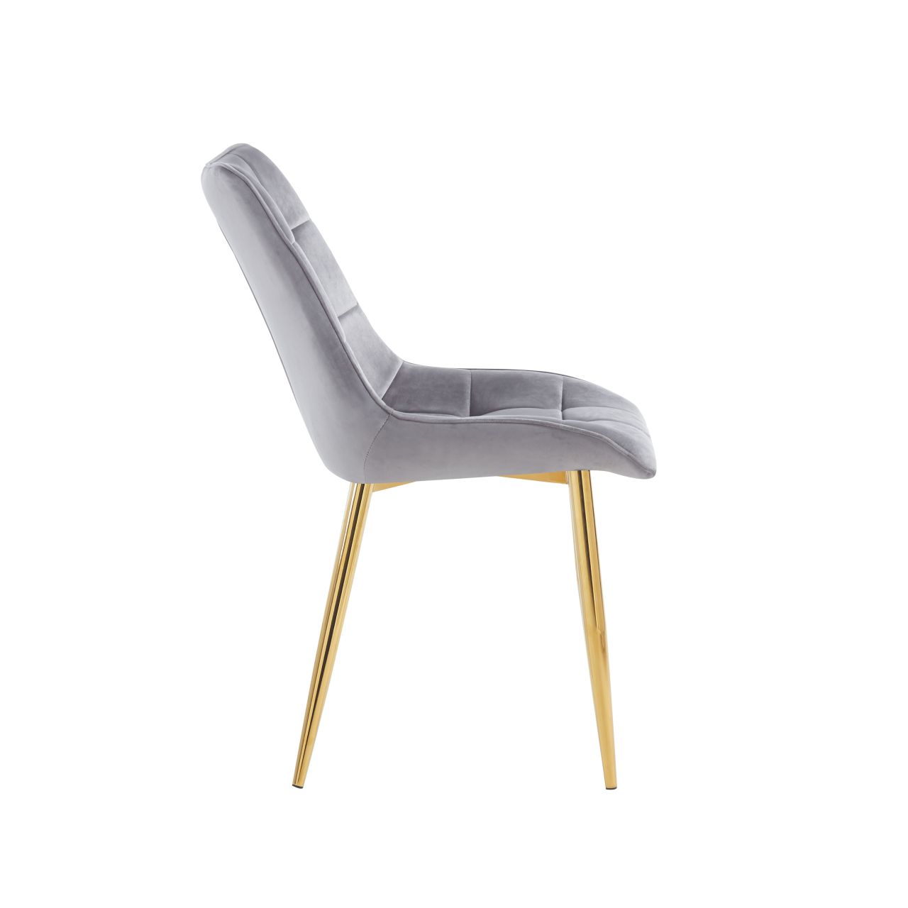 Krzesło velvet (szare) / złote nogi J262 - Image 4