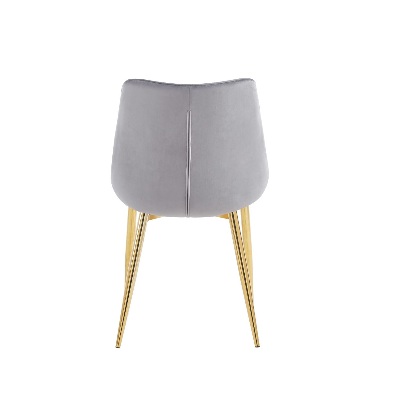Krzesło velvet (szare) / złote nogi J262 - Image 3