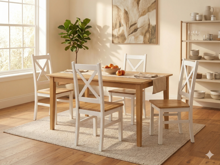 Crossbones chair white kraft