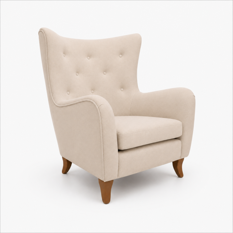 Lumina U-shaped Upholstered Armchair