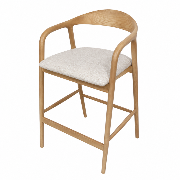 H-12 Wooden Bar Stool with Armrests