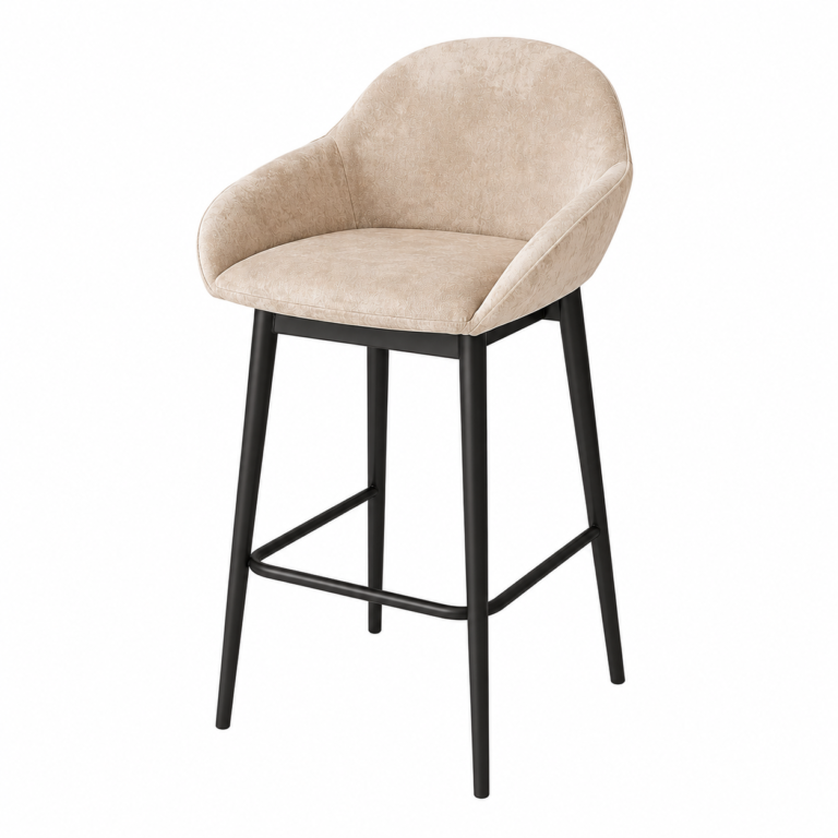 H-1 Upholstered Bar Stool with Armrests