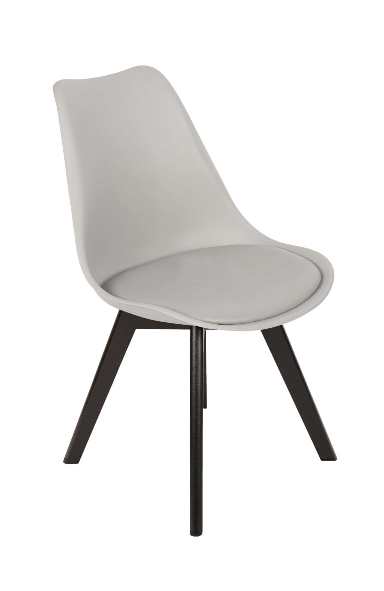 Stuhl „Vegas Black“ in Grau